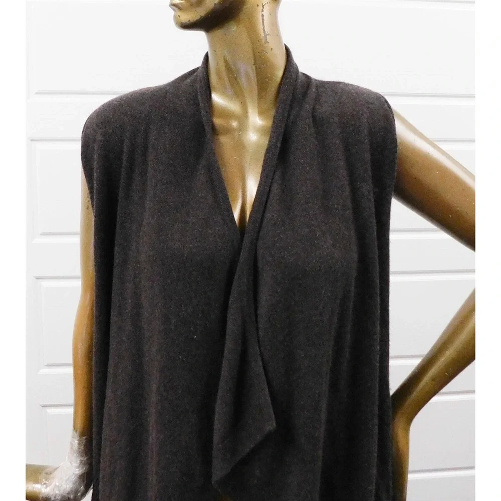 Neiman Marcus‎ 100% Cashmere Charcoal Shrug sz M
